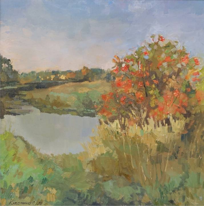 Рябина. хм 61х61, 2025