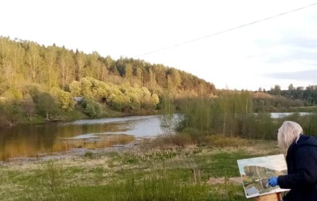 Пленэр на реке Покше