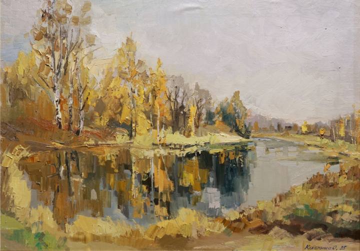 Осень в Некрасовском, хм 48х67,5  2025