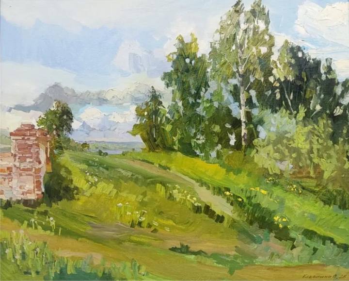 По дороге к храму. хм 63х77, 2026
