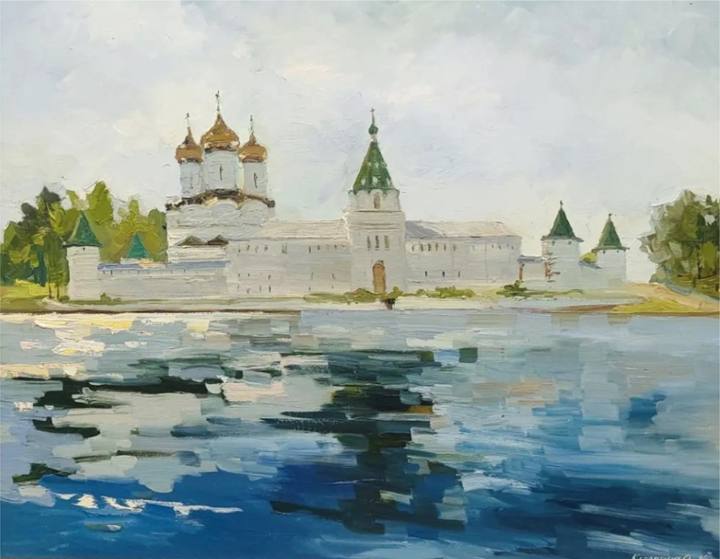 Летнее солнце у Ипатия. хм 67х86, 2024