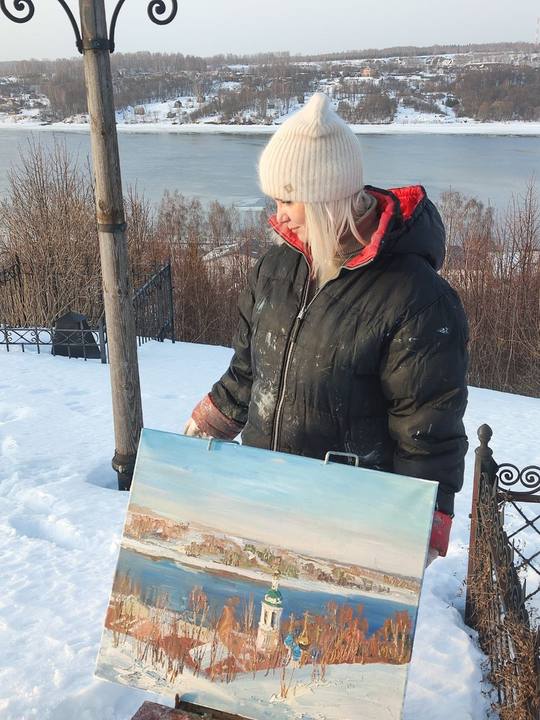 Пленэр в Плёсе. Март.